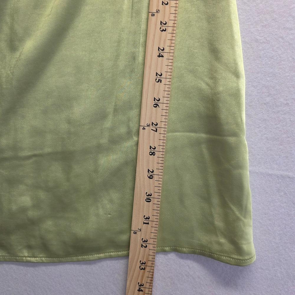 Princess Polly Green Satin Floral Embroidered Bustier Mini Dress Sage US 4 fairy - Picture 4 of 10